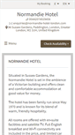Mobile Screenshot of normandie-hotel-london.com